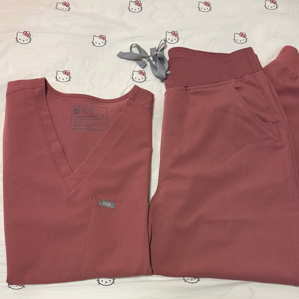 Figs Mauve scrub set size M/MP